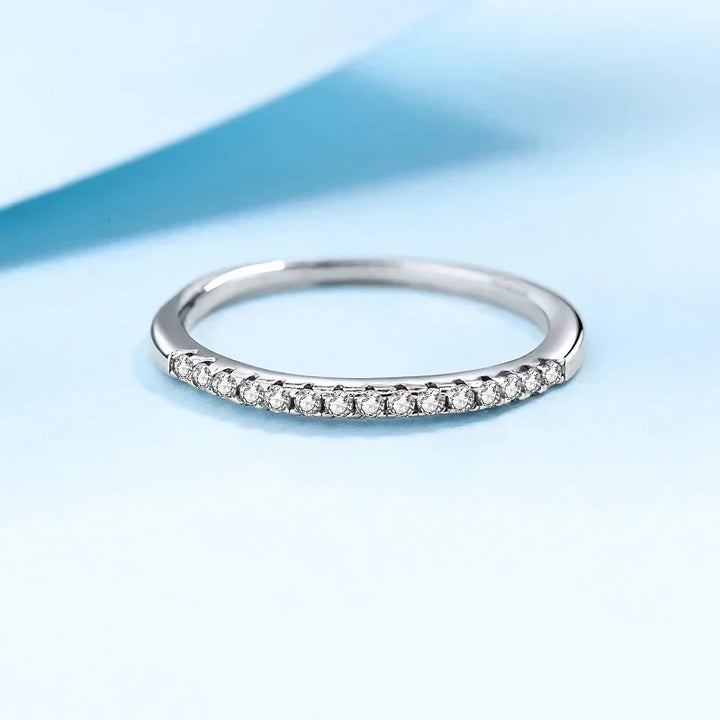 Elegant Moissanite Eternity Band