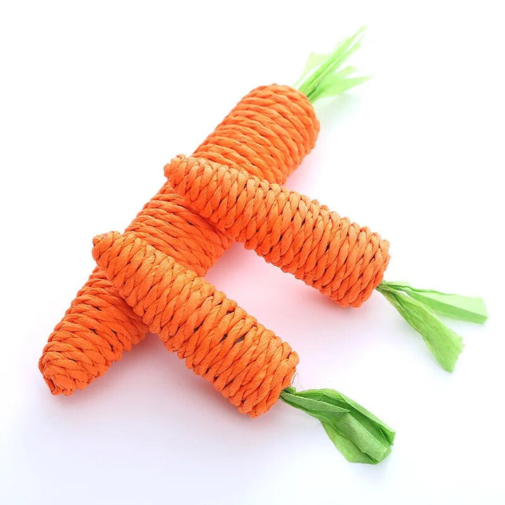 Interactive Carrot Cat Toy: Enticing Bite-Resistant Fun!