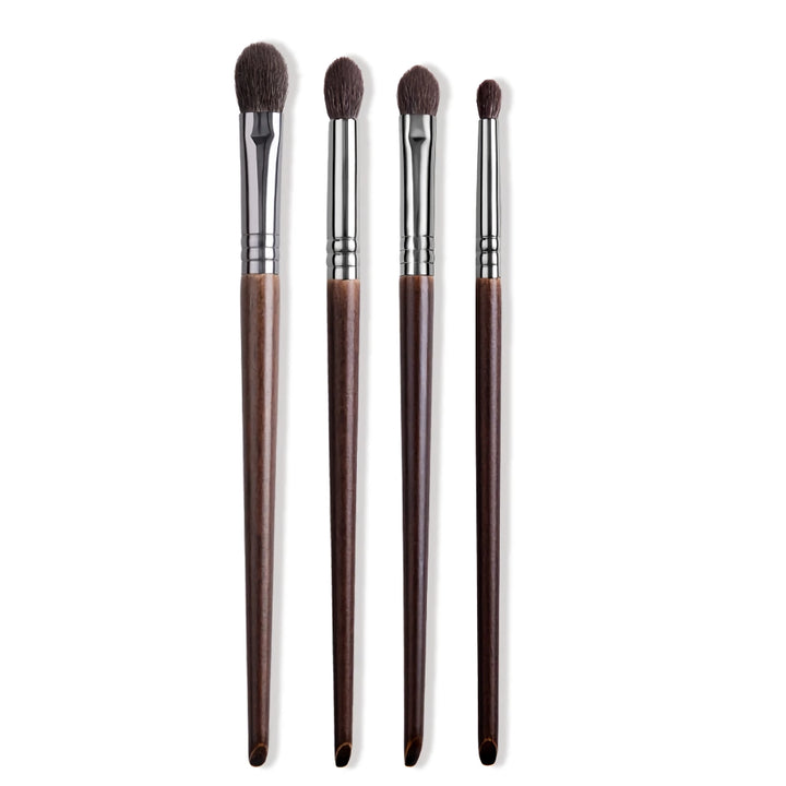 4Pcs Premium Goat Hair Makeup Brush Set