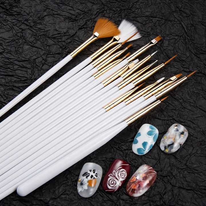 15-Piece Nail Art Brushes Set