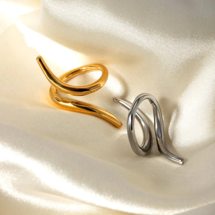 18K Gold-Plated Snake Ring