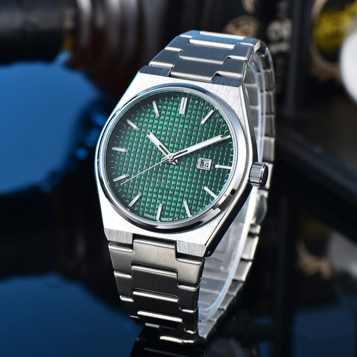 Business Casual Steel Belt Quartz Watch Men