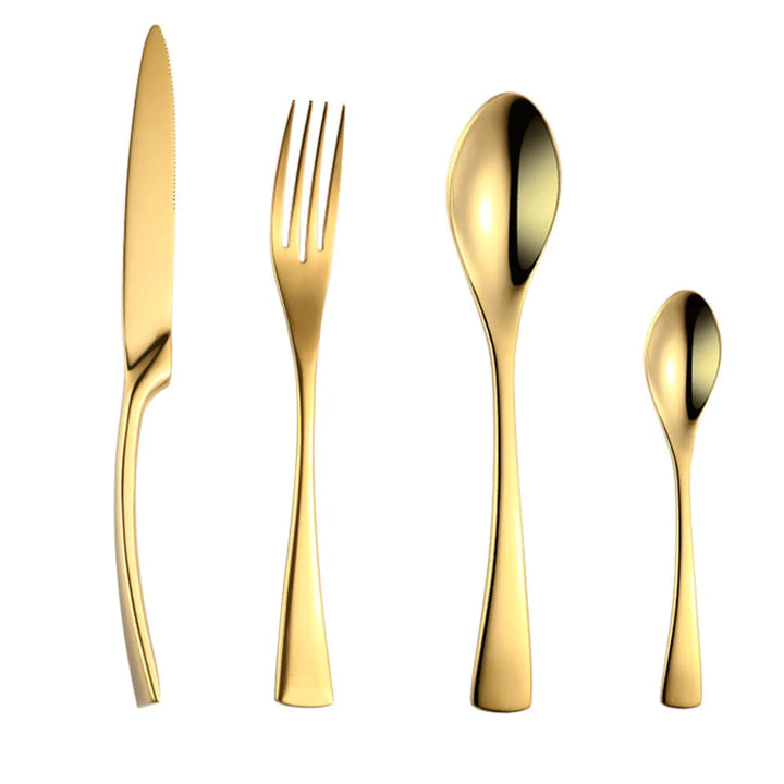 Classical Black Rose Cutlery Set