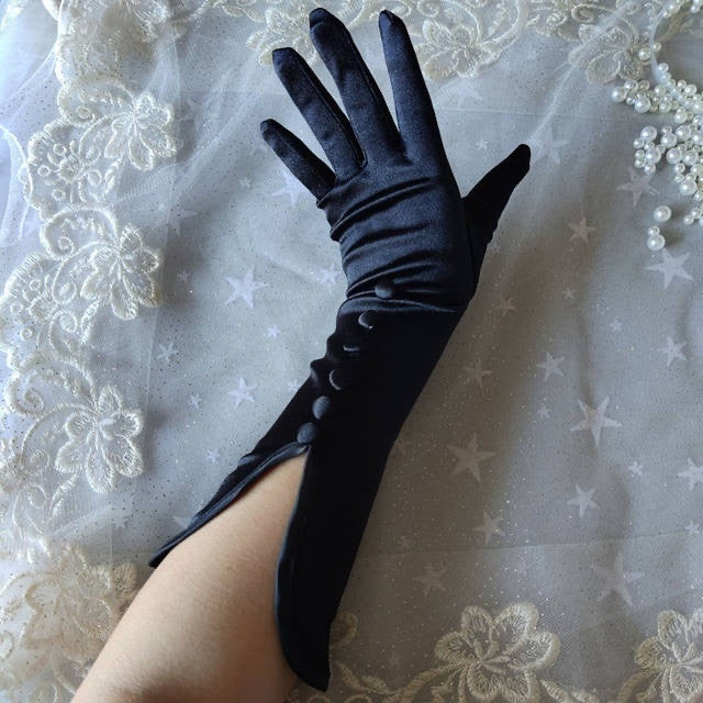 Studio Photographer's Wedding Dress Satin Gloves