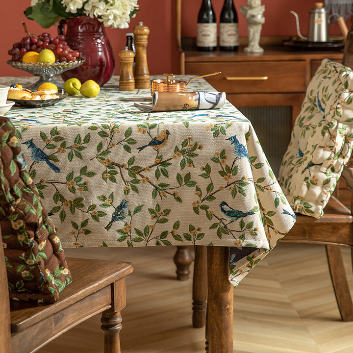 Elegant American Country Style Jacquard Table Cloth