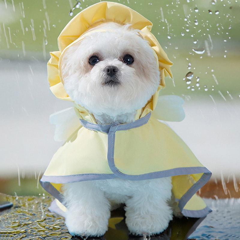 Waterproof Dog Raincoat with Quick-Dry Cape for Small to Large Dogs