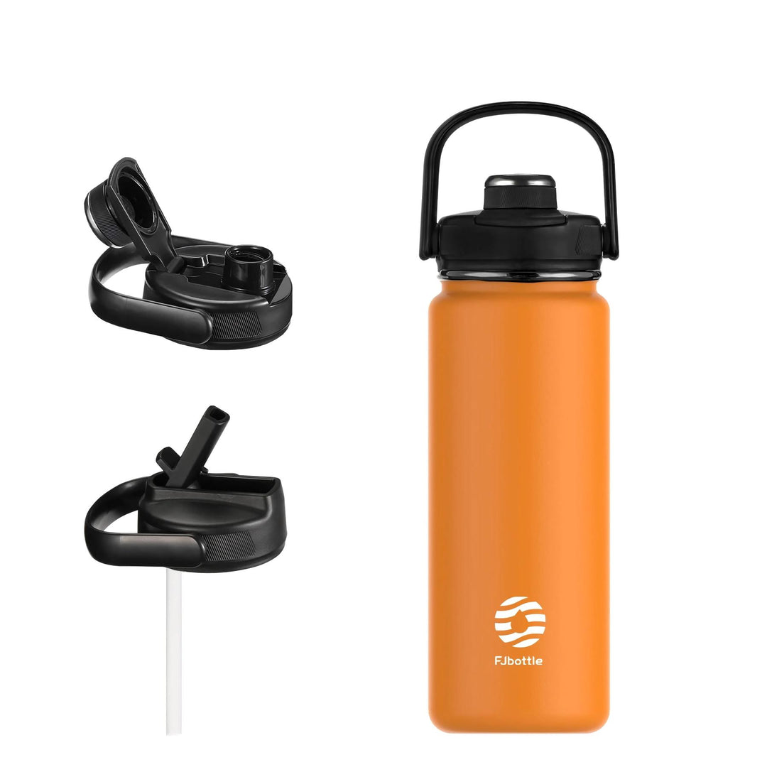 Sport Stainless Steel Insulated Water Bottle with Straw and Handle Lid - 950/1200ml