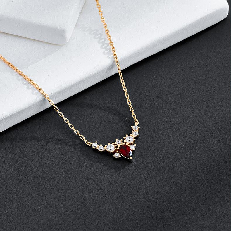 Advanced Red Pomegranate Necklace - Trendha