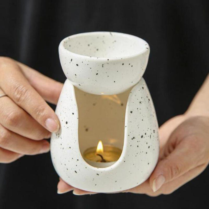 Nordic Style White Porcelain Essential Oil Burner