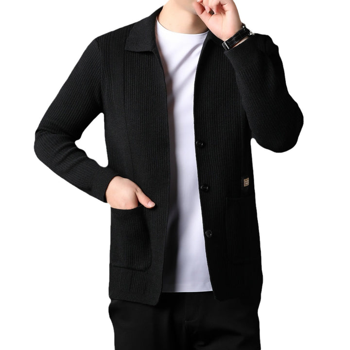 Knitted Cardigan Men's Sweater Coat