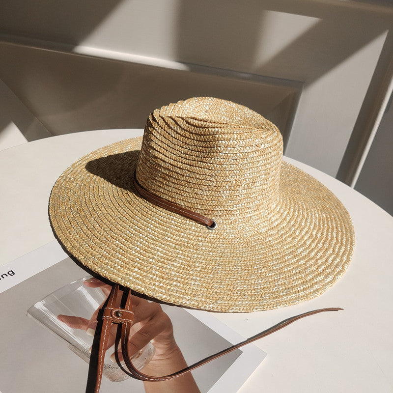 Women's Wide Brim Straw Sun Hat