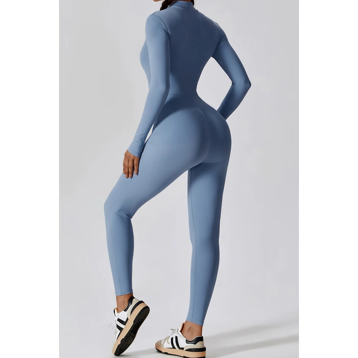 Women's High-Performance Zipper Long Sleeve Bodysuit