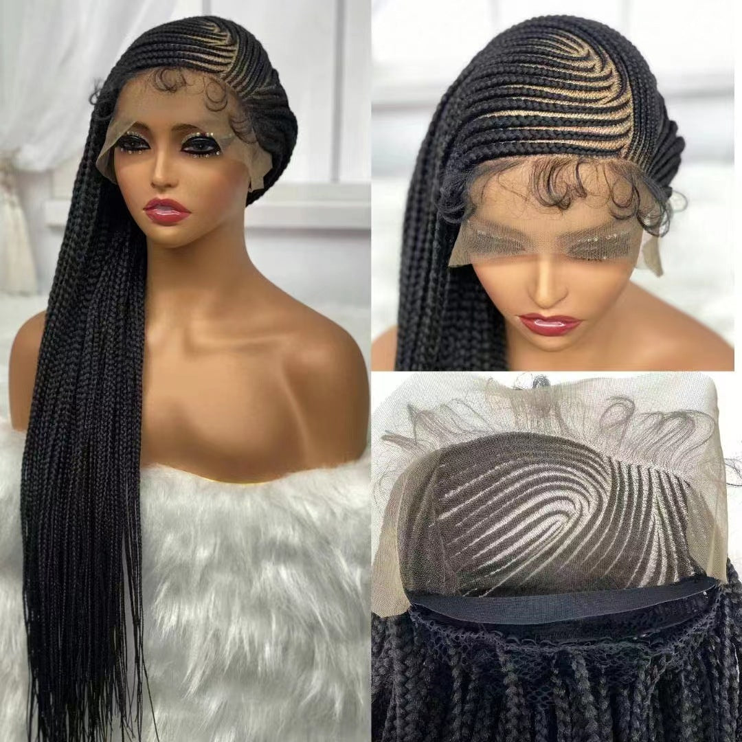 Long Straight Lace Chemical Fiber Wig Dreadlocks Headgear