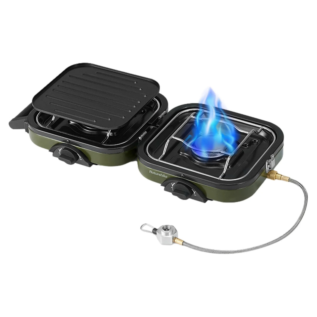 Double-Burner Folding Gas Stove