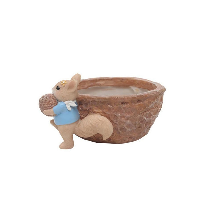 Cartoon Squirrel Succulent Flower Pot