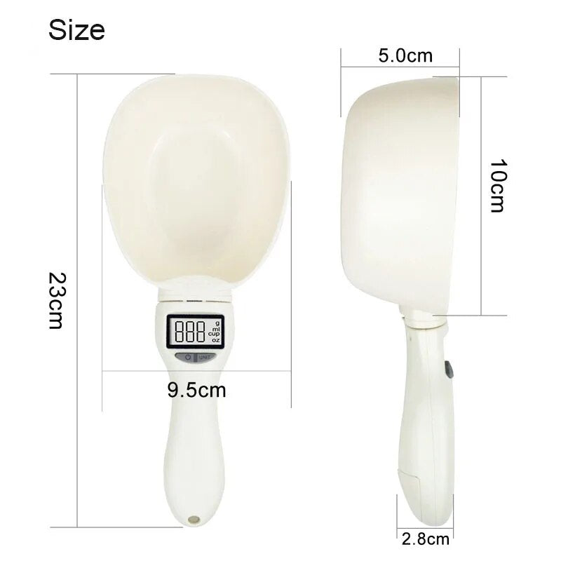 Precision Pet Food Measuring Scale Spoon with LED Display