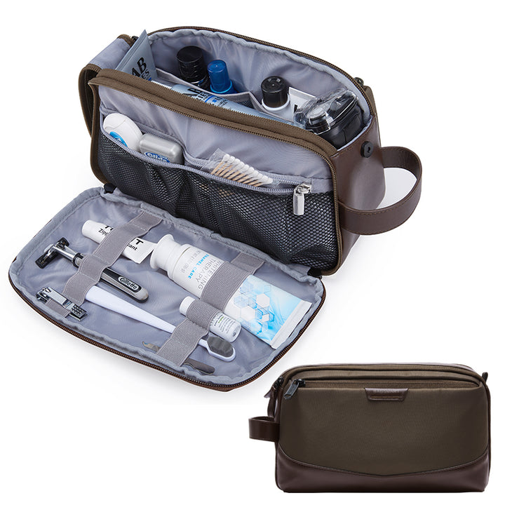 Large Travel Toiletry Organizer for Men - Water-resistant Dopp Kit