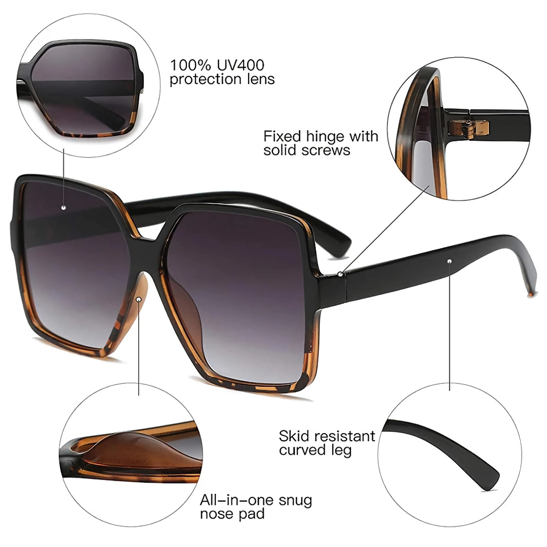 Unisex Oversized Square Sunglasses