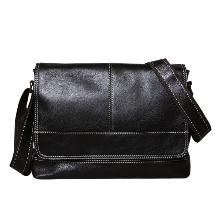 Men's Retro Horizontal A4 Leather Shoulder Bag