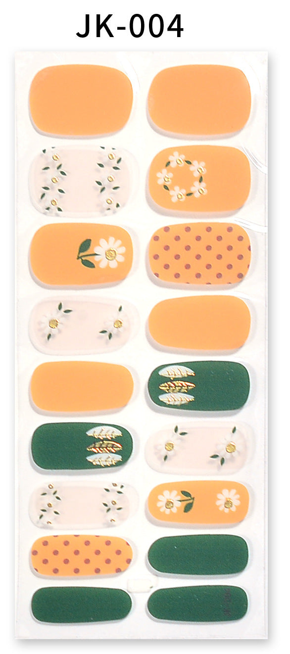 Gel Nail Stickers Bronzing 3D Nail Sticker