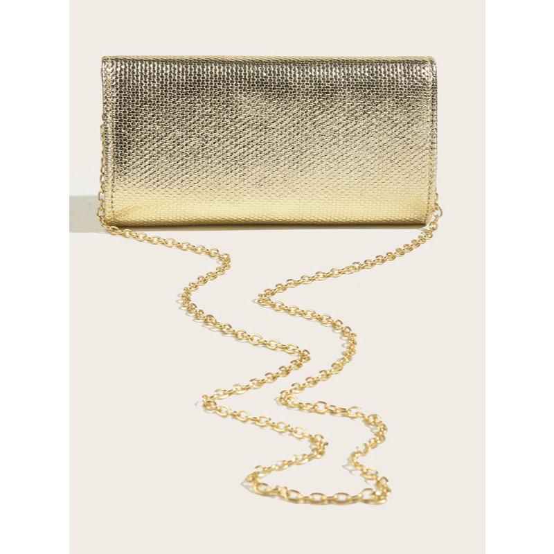 Shiny PU Vegan Leather Evening Bag