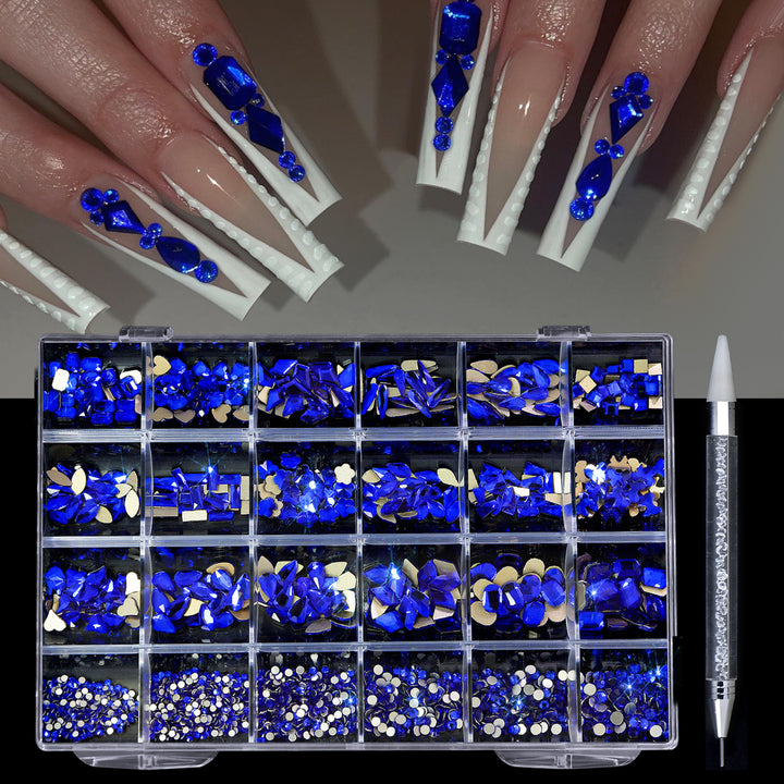 Manicure 24 Grid Diamond Jewelry Suit