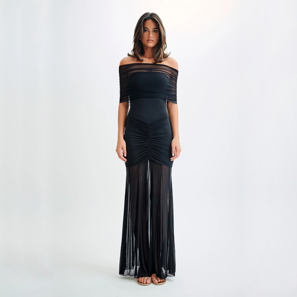 Off-shoulder Backless Sexy Maxi Dress for Women