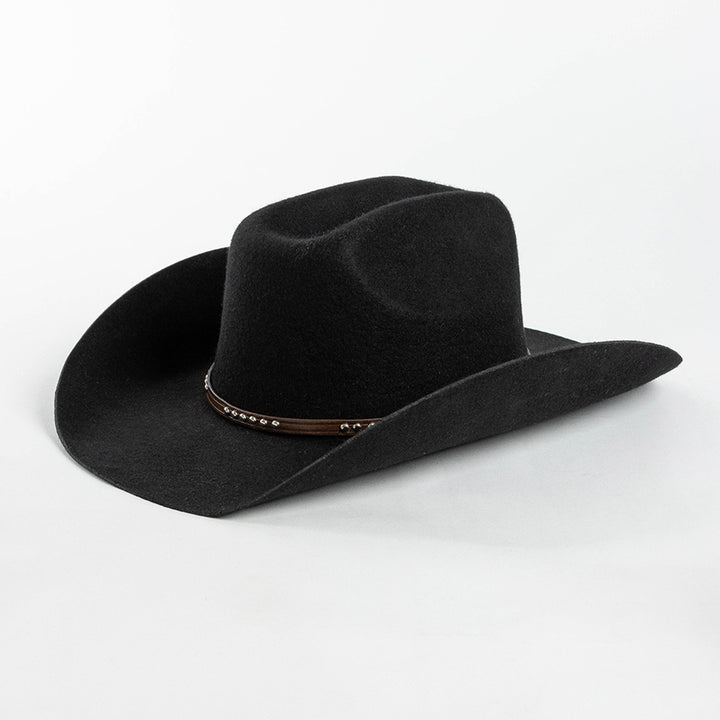 Men's Fashion Casual Rivet Belt Decoration Denim Hat