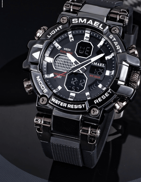 Brand Men's Sports Fashion Fitness Watch Dual - Trendha