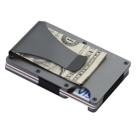 Carbon Fiber Wallet Aluminum Alloy Bank Card Holder