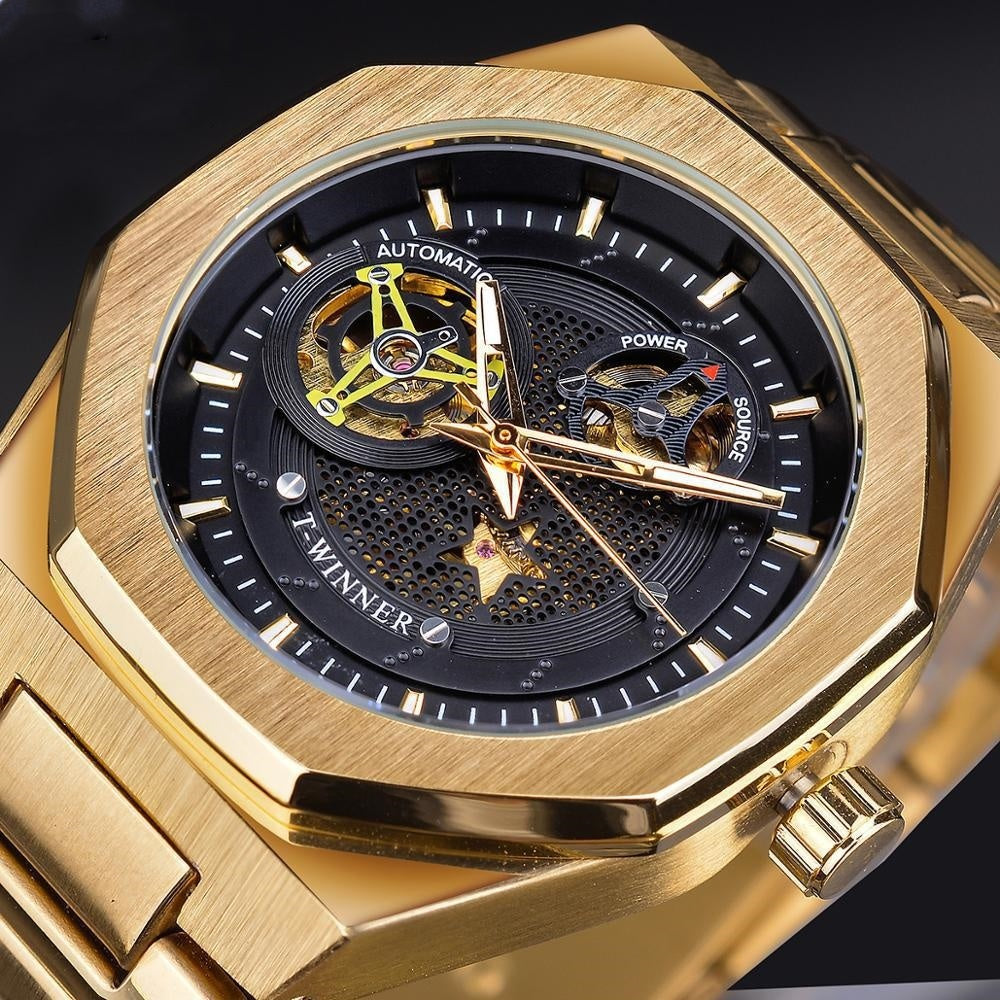 Casual Hollow Mechanical Movement Automatic Watch