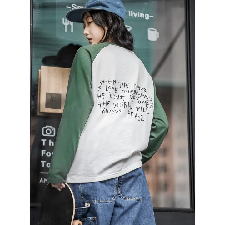 Vintage Long Sleeve Oversized Baseball T-Shirt