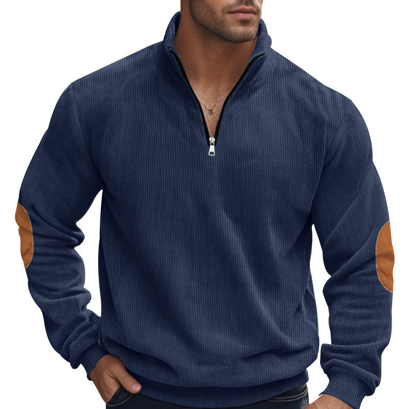 All-matching Embroidered Men's Corduroy Top