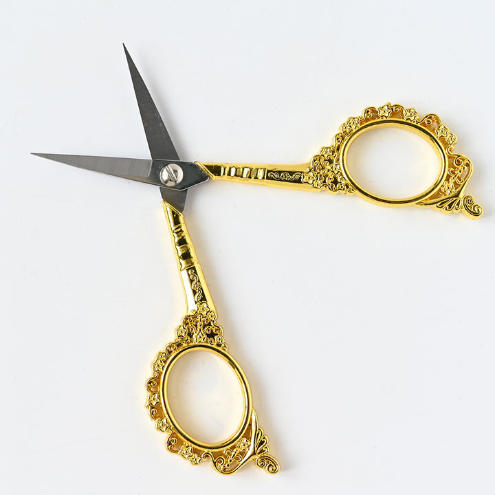 Retro Rose Golden Nail Scissors