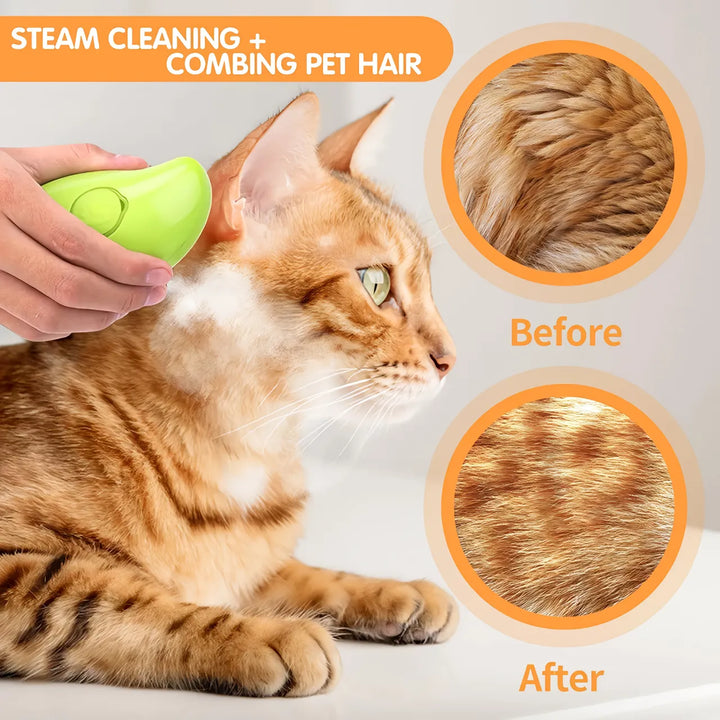 3-in-1 Pet Steam Brush