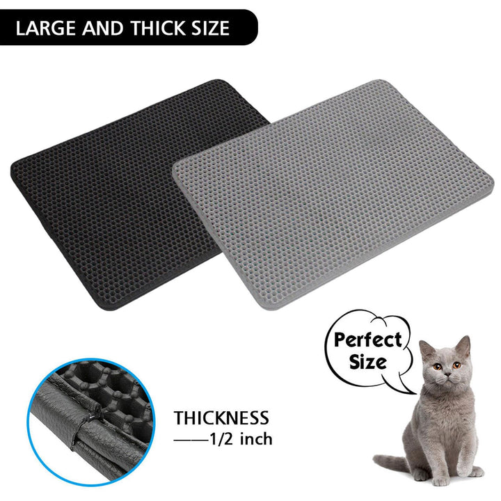 Double Layer Non-Slip Waterproof Cat Litter Mat