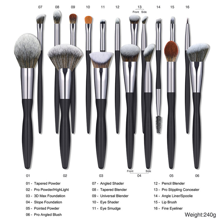 Black Makeup Brush Eyeliner Brush Suit