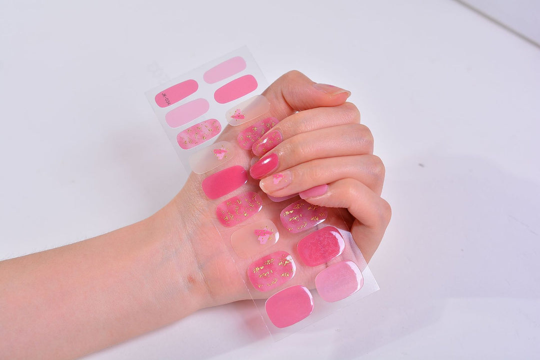 Gel Nail Stickers Bronzing 3D Nail Sticker