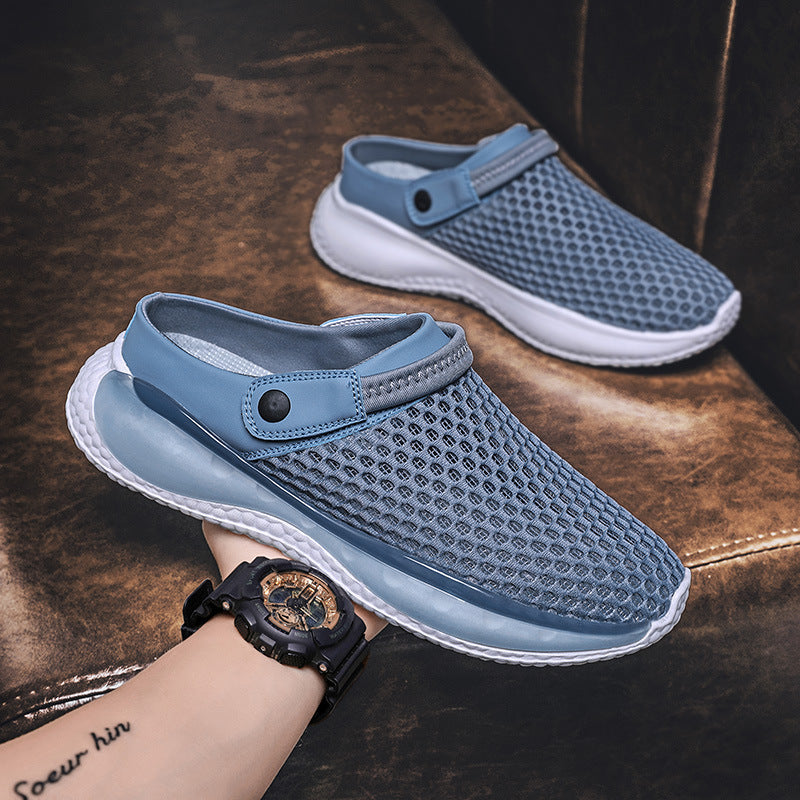 Men's Pump Semi-slipper Sandals Non-slip Sports Hollow Beach Shoes