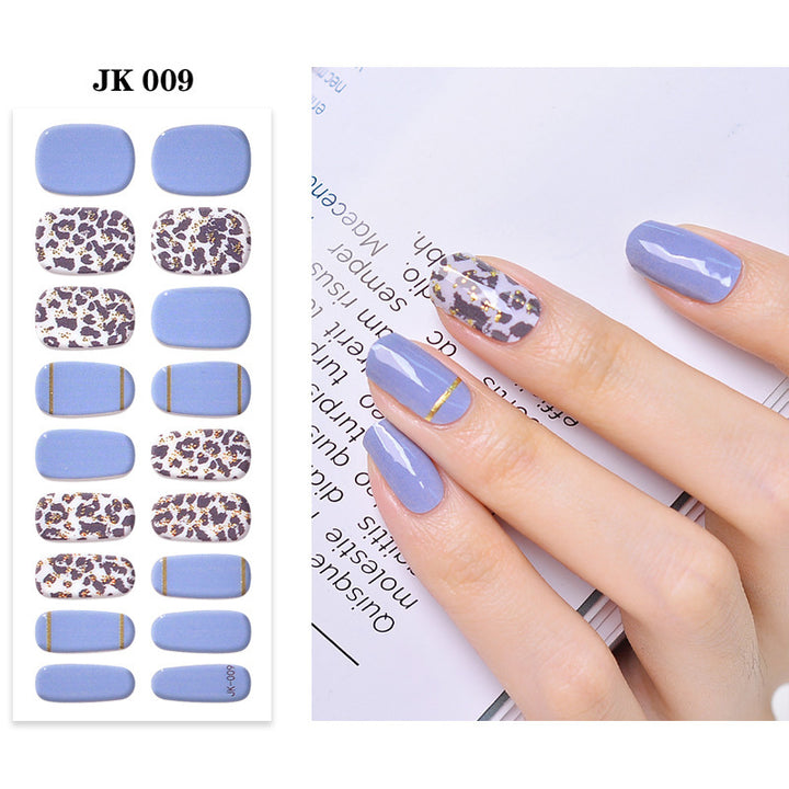 Pure Desire Wind Wear Nail Semi-baked UV Gel Nail Sticker Waterproof And Durable