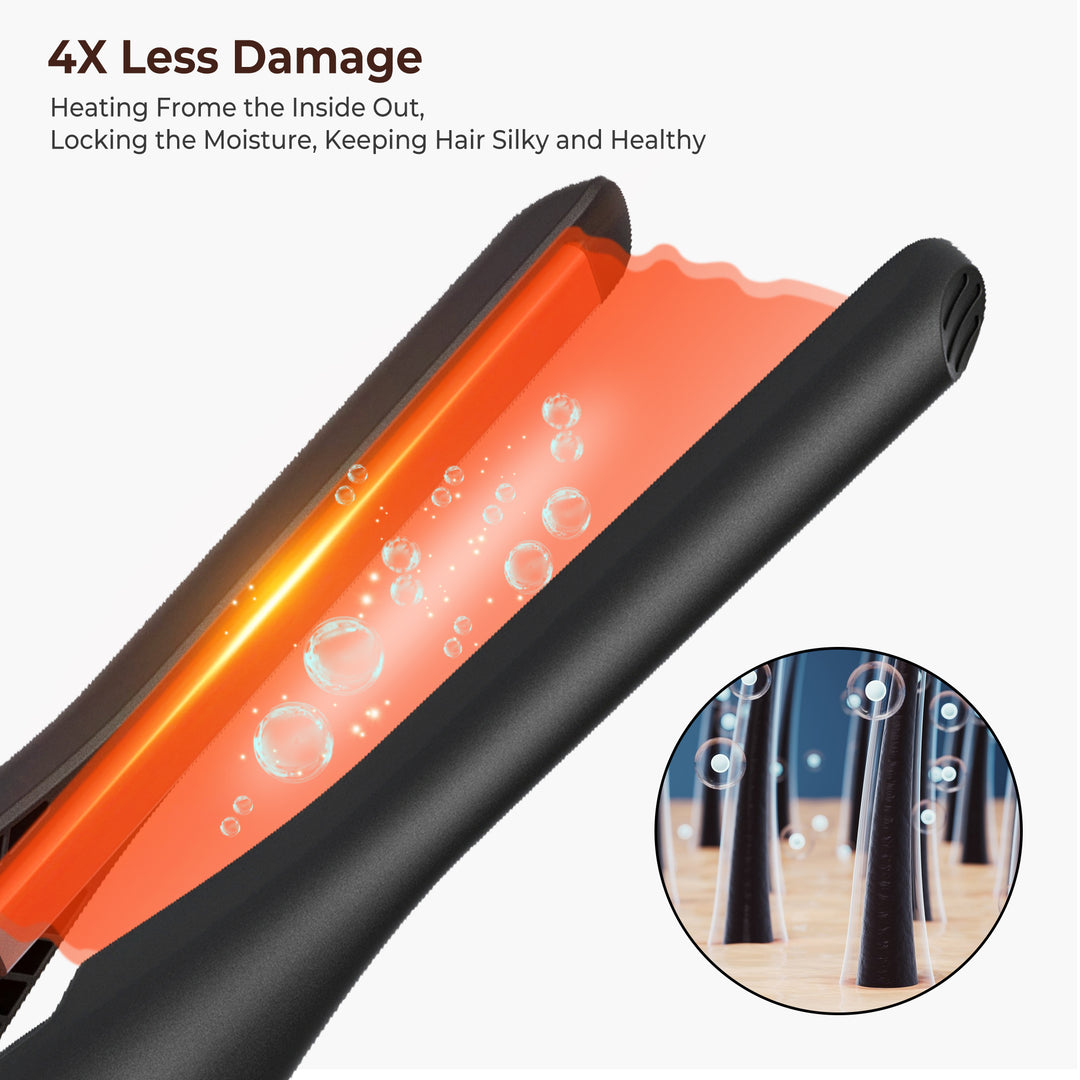 Small Adjustable Temperature Flat Iron for Short Hair