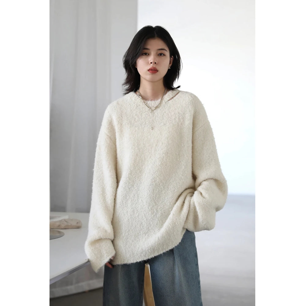 Cozy Autumn Loose Knit Hollow Out Sweater