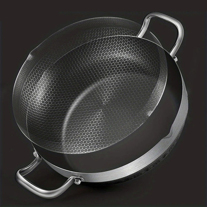 Stainless Steel Non-Stick Frying Pan with Lid