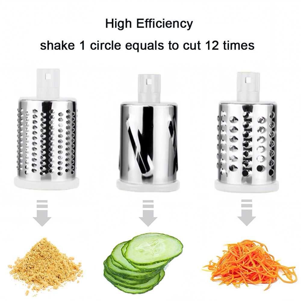 Multifunctional Vegetable Slicer Shredder with 3 Stainless Steel Blades