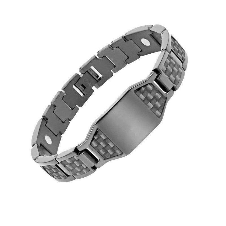 Carbon Fiber Titanium Steel Bracelet Magnet - Trendha