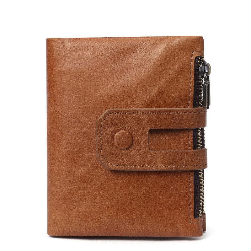 Casual Fashion Double Zipper Multi-card Pocket Wallet - Trendha