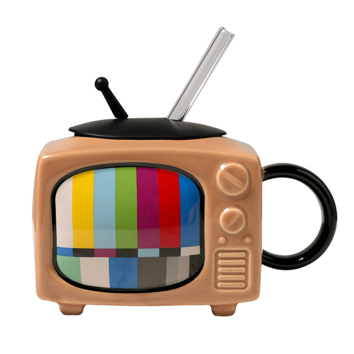 Television-Shaped Ceramic Mug