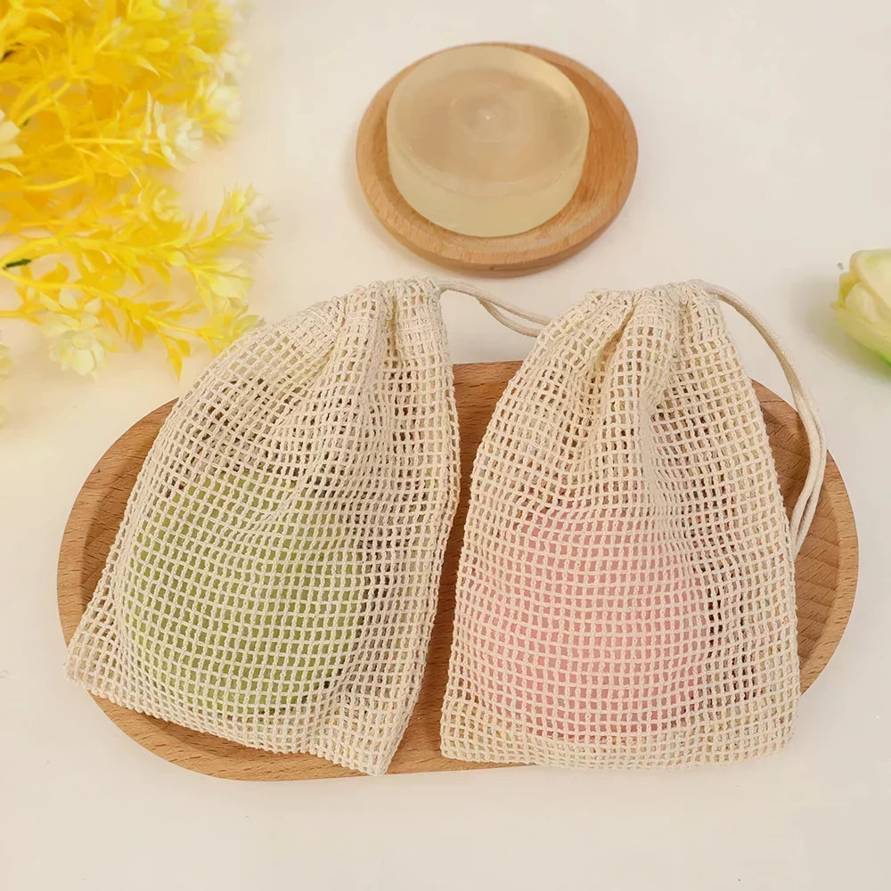 Natural Sisal Soap Bag Exfoliating Soap Saver Pouch Holder