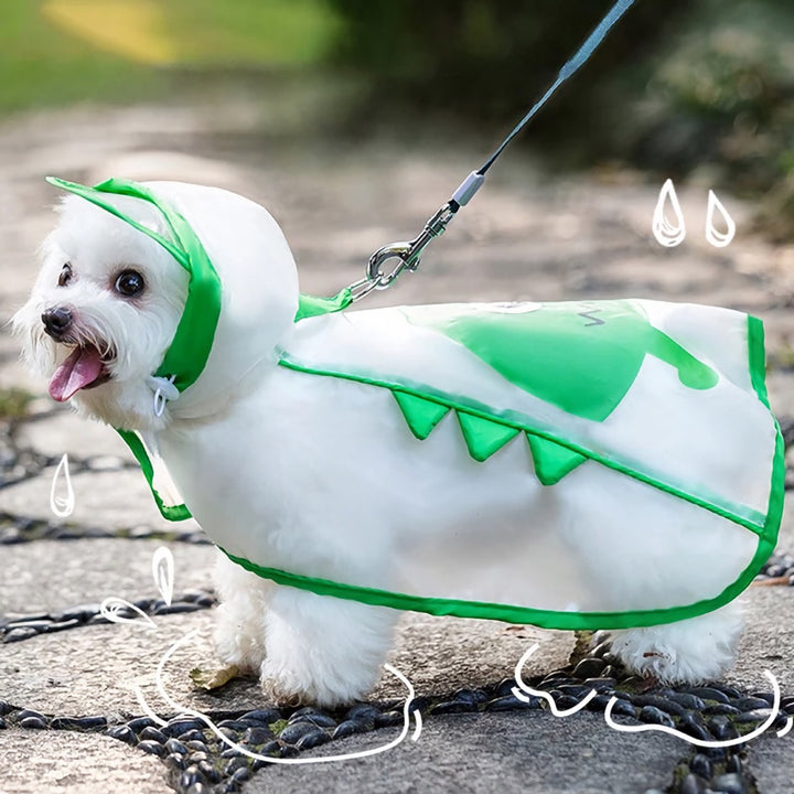 Lovely Print Dog Raincoat