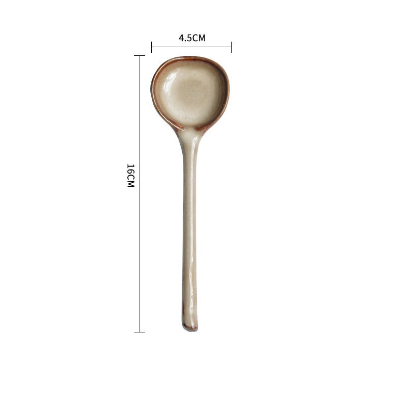 Elegant Ceramic Soup Spoon